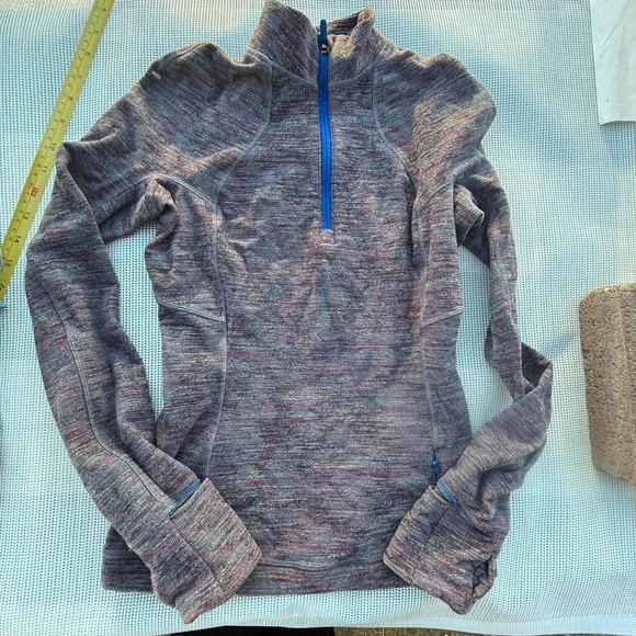 Lululemon Its Rulu Run Half-Zip size 2Women's Multicolor Long Sleeve Top - Picture 6 of 13